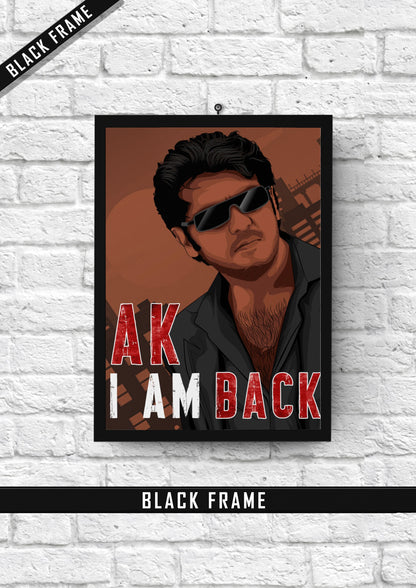 Ajith Kumar Back Billa Wall Poster