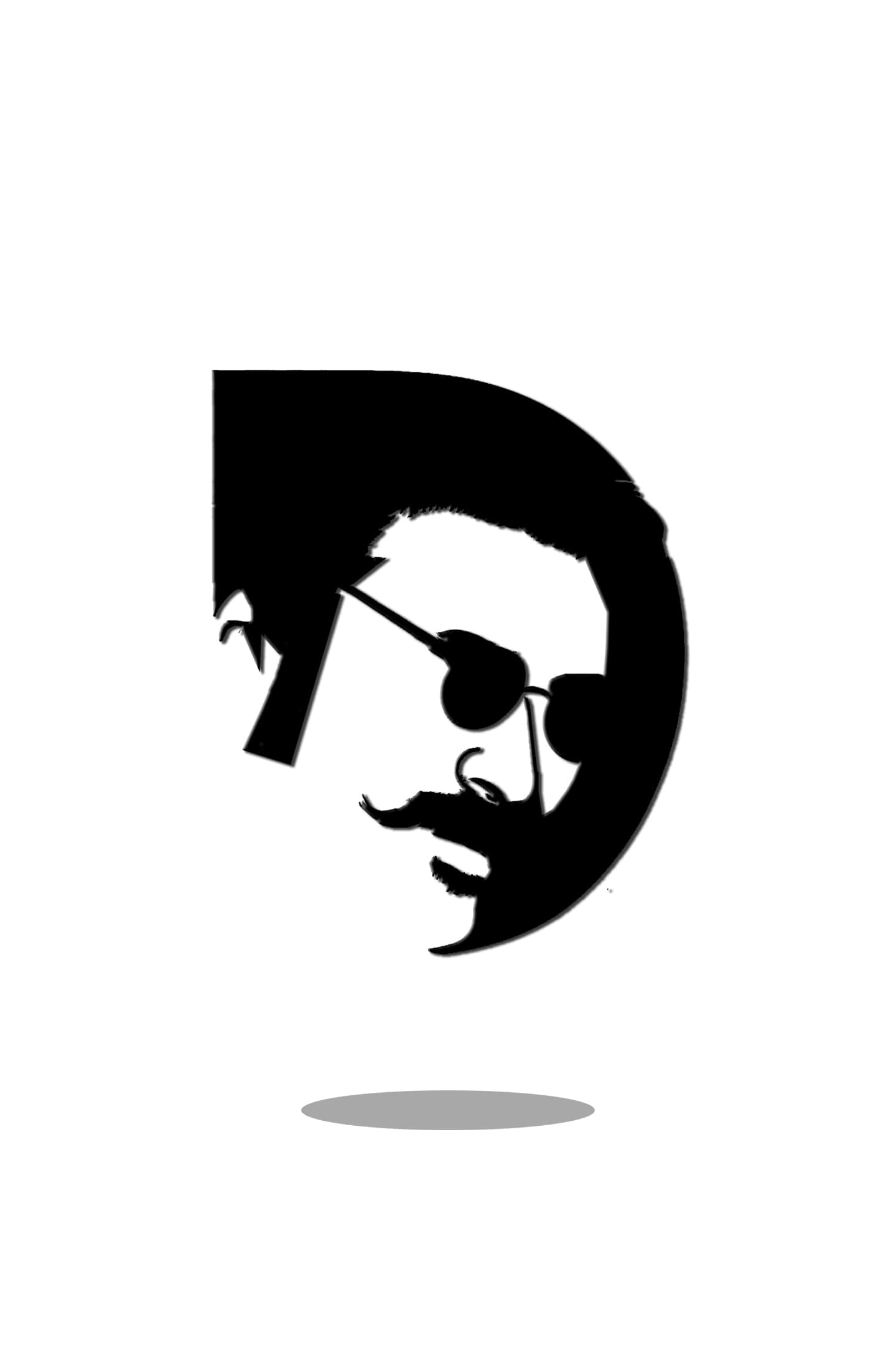 Dhanush 3D Logo Sticker