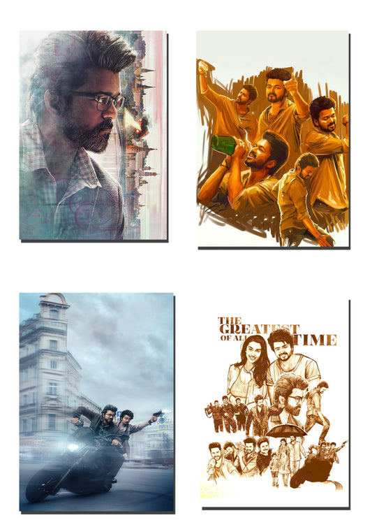 Thalapathy Vijay Goat Movie Wall posters 