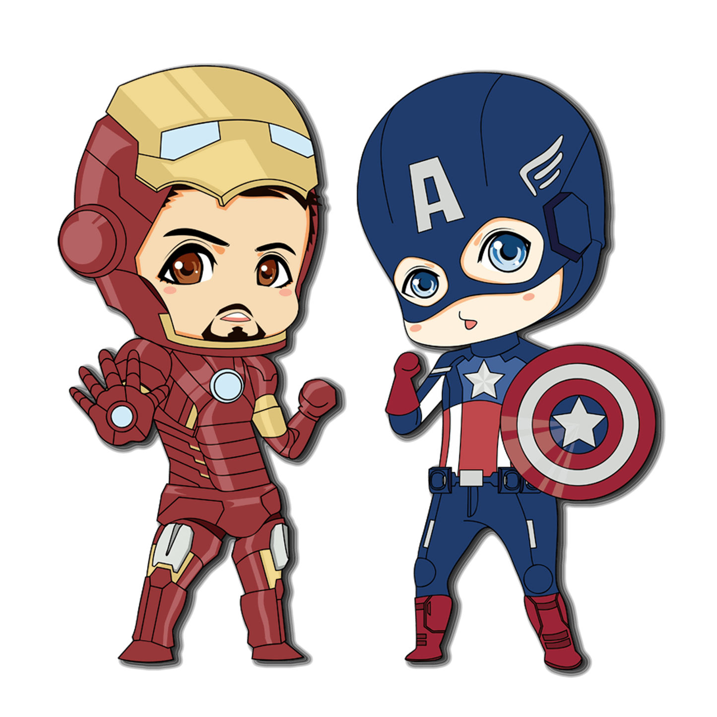 Ironman and Caption America