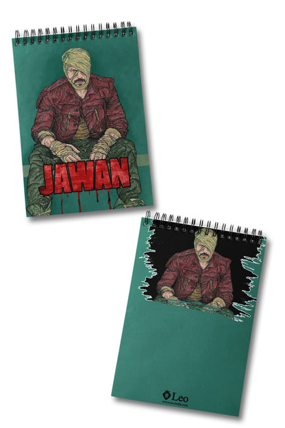 Shah Rukh Khan movie Jawan Spiral Notebook