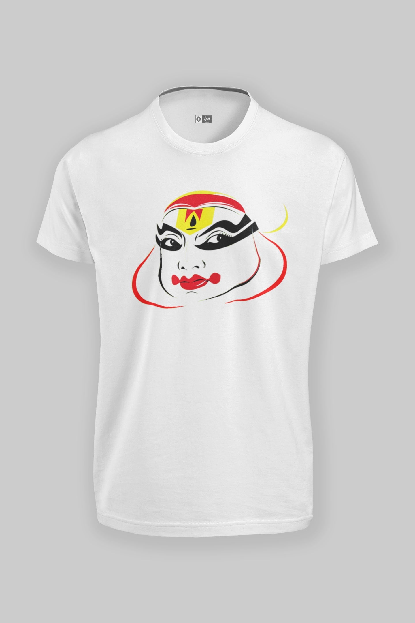 Buy Kerala Kathakali White T-Shirt 