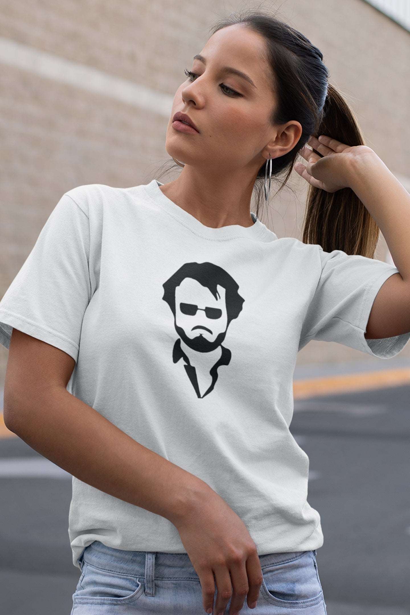 Buy Superstar Rajinikanth Baashha Style T-Shirt