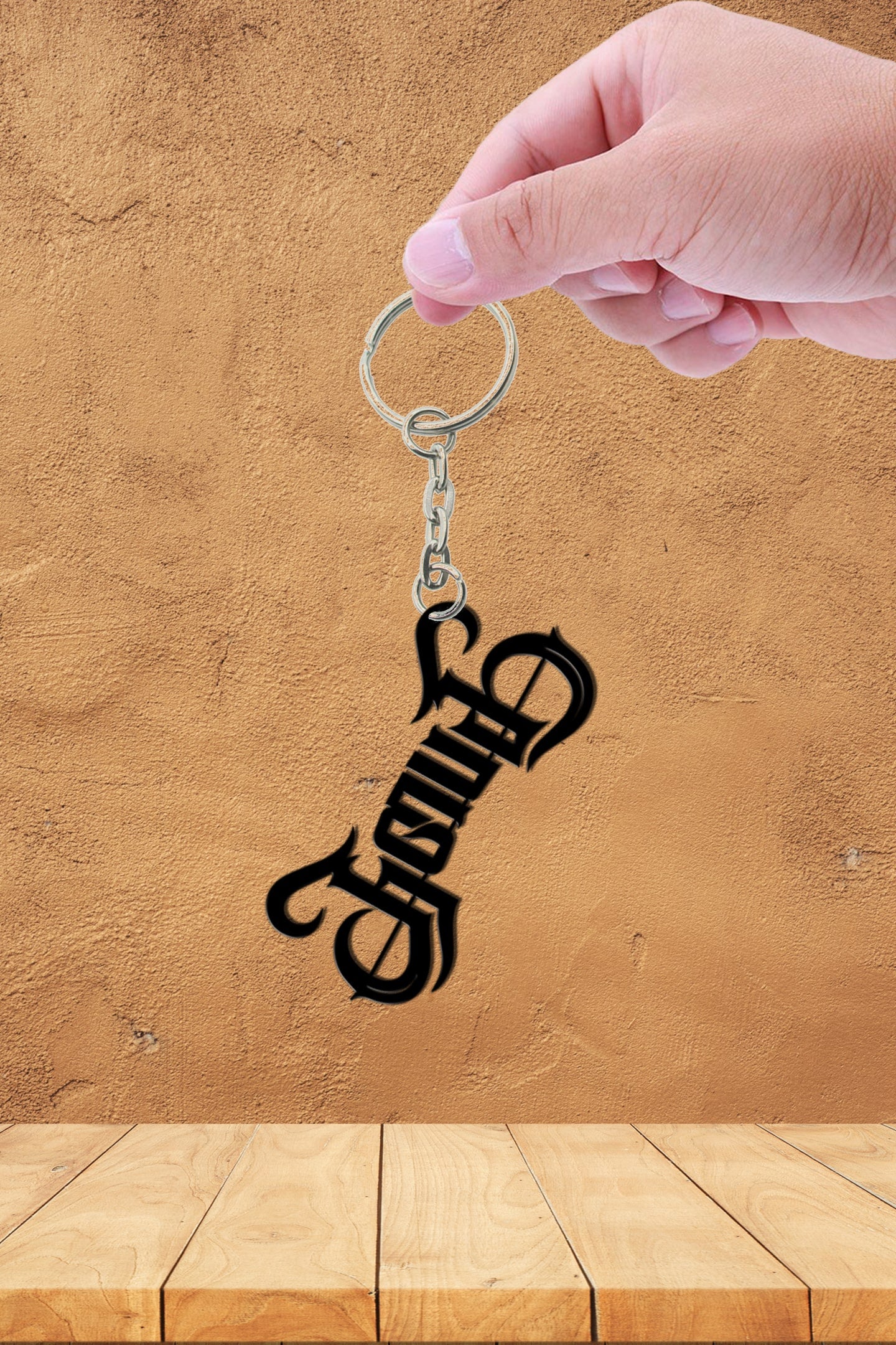 Thalapathy Name 3D Keychain