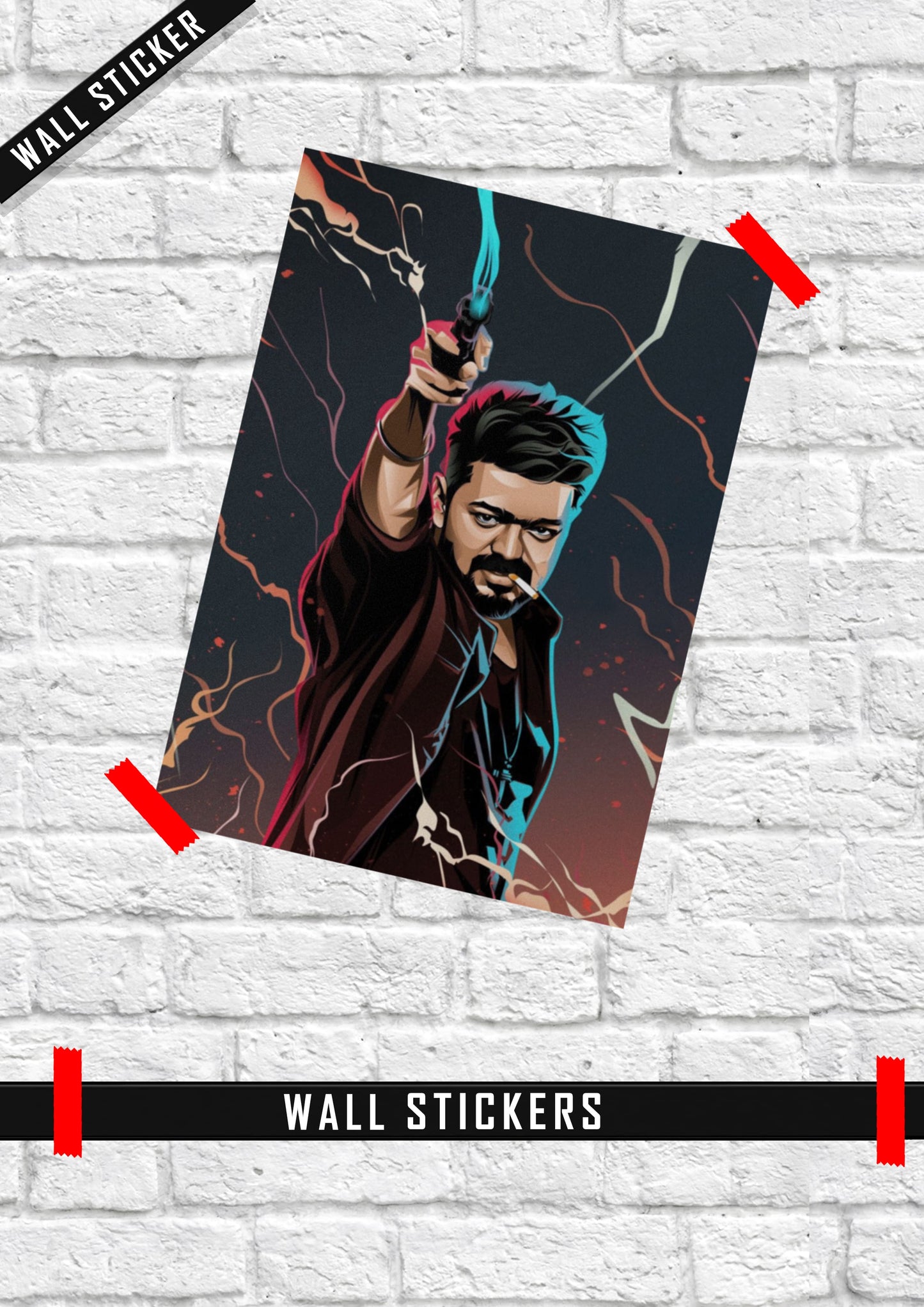Thalapathy Vijay Naa Ready Song Wall Sticker Online – Leo Kingdom